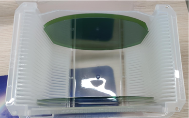 Silicon carbide SiC wafers in carrier